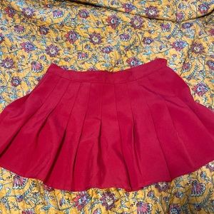 cute red schoolgirl skirt/tennis skirt